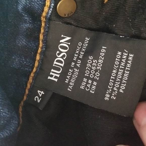 Hudson Asha cuffed Festival Indie Grunge Flirty Beachy Mid Rise shorts size 24 - Picture 9 of 11